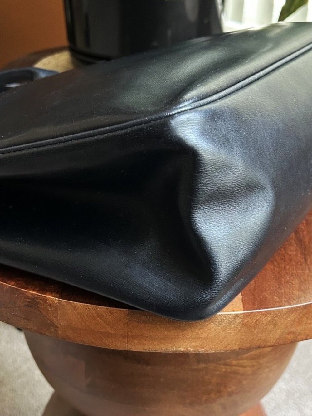 LONGCHAMP Roseau Leather Tote, Black - Picture 12 of 14